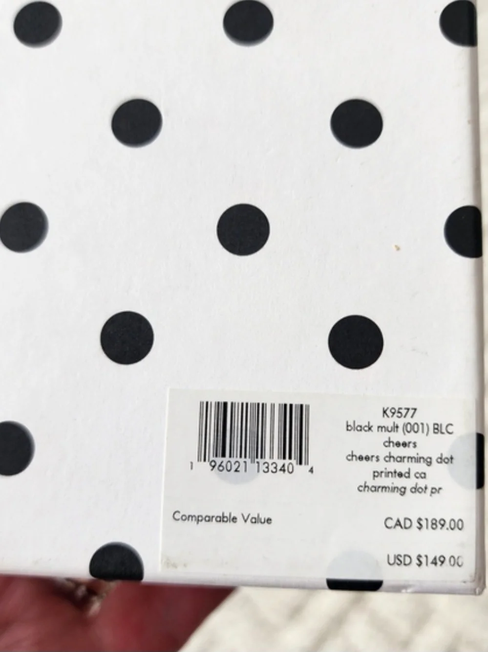 Kate Spade Polka Dot Card Holder & Keychain with Kate Spade Beige Crossbody Bag